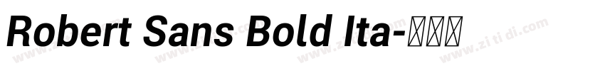 Robert Sans Bold Ita字体转换